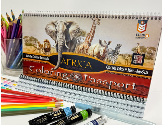 Coloring Passports Africa Safari Edition 1