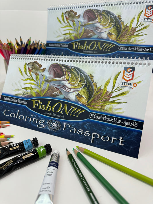 Coloring Passports FishON!!! Freshwater Edition I