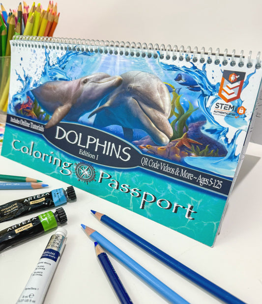 Coloring Passports Dolphins Edition 1